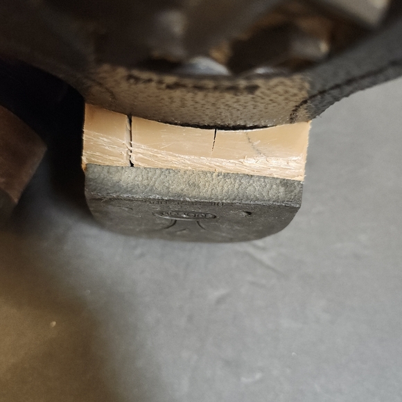 VINTAGE CHESTNUT BROWN HARNESS ROUND TOE BOOTS *MADE IN USA  WOMENS SIZE 7 1/2M - Picture 16 of 16